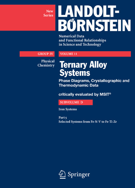Selected Systems from Fe-N-V to Fe-Ti-Zr (2009) - Ingram