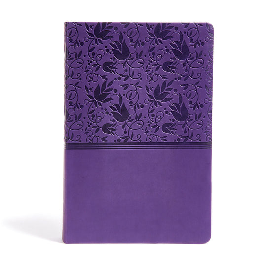 KJV Super Giant Print Reference Bible, Purple Leathertouch, Indexed - Ingram