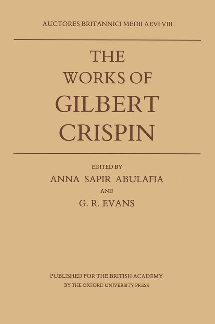 Abma 8: The Works Gilbert Crispin Ctb - Ingram