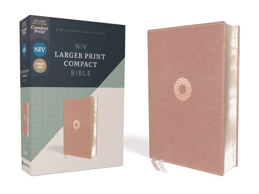 Niv, Larger Print Compact Bible, Leathersoft, Pink, Red Letter, Comfort Print - Ingram