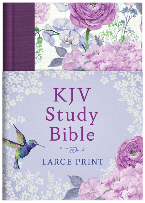 KJV Study Bible - Large Print [hummingbird Lilacs] - Ingram