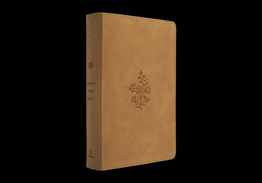 ESV Student Study Bible (Trutone, Nubuck Caramel, Wildflower Design) - Ingram