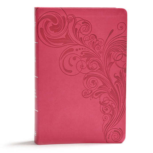 KJV Giant Print Reference Bible, Pink Leathertouch, Indexed - Ingram