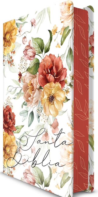 Biblia Rvr 1960 Letra Grande Tamaño Manual, Hc, Flores Rosadas Y Cantos Pintados / Spanish Bible Rvr 1960 Handy Size Large Print with Flowers and Spra - Ingram