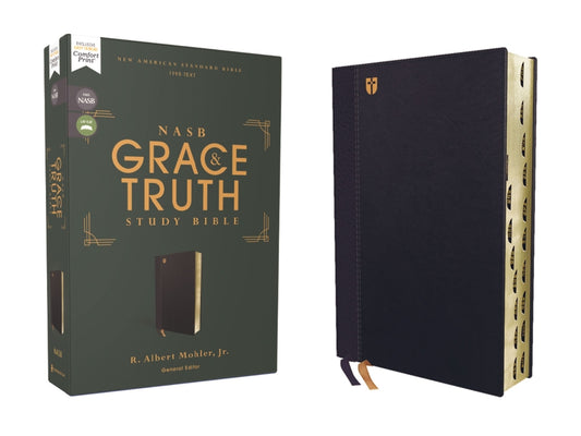 Nasb, the Grace and Truth Study Bible (Trustworthy and Practical Insights), Leathersoft, Navy, Red Letter, 1995 Text, Thumb Indexed, Comfort Print - Ingram