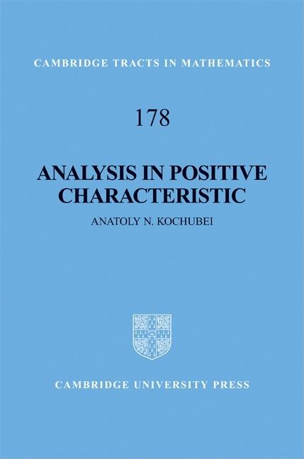 Analysis in Positive Characteristic - Ingram