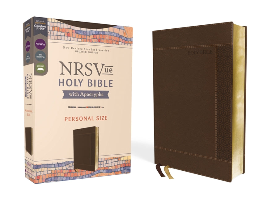 Nrsvue, Holy Bible with Apocrypha, Personal Size, Leathersoft, Brown, Comfort Print - Ingram