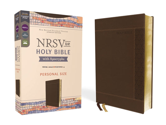 Nrsvue, Holy Bible with Apocrypha, Personal Size, Leathersoft, Brown, Comfort Print - Ingram