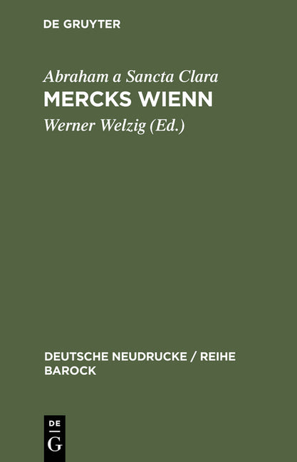 Mercks Wienn (Reprint D. Ausg. 1680. Reprint 2014) - Ingram