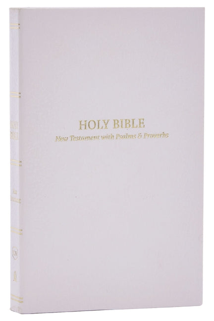 KJV Holy Bible: Pocket New Testament with Psalms and Proverbs, White Softcover, Red Letter, Comfort Print: King James Version - Ingram