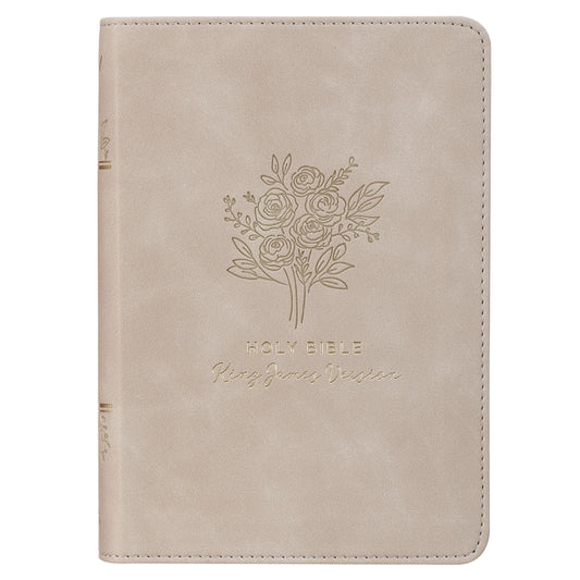 KJV Bible Compact Faux Leather Taupe - Ingram