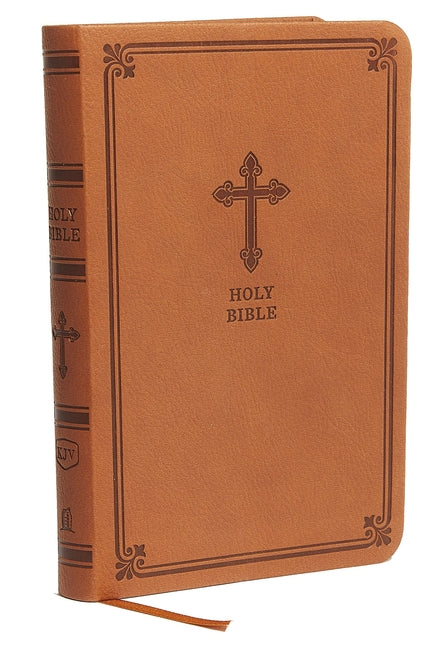 Kjv, Value Thinline Bible, Compact, Leathersoft, Brown, Red Letter Edition, Comfort Print - Ingram