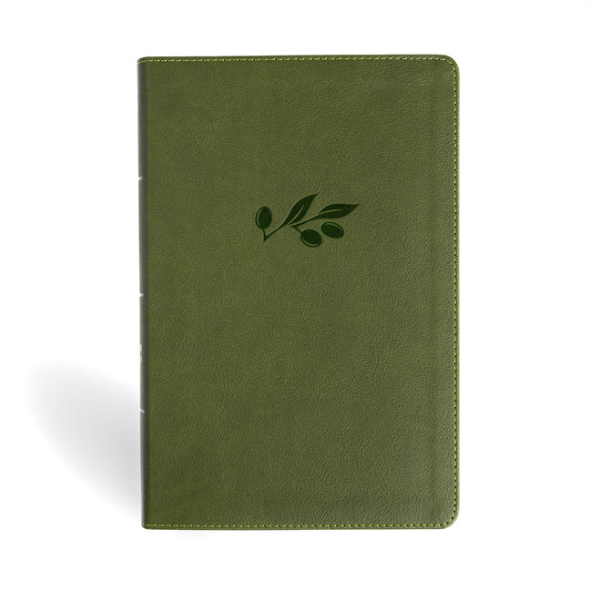 NASB Giant Print Reference Bible, Olive Leathertouch, Indexed - Ingram