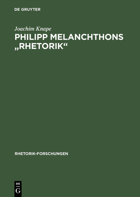 Philipp Melanchthons "Rhetorik" (Reprint 2015) - Ingram