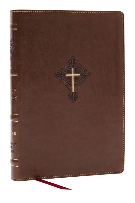 Rsv2ce, Thinline Large Print Catholic Bible, Brown Leathersoft, Comfort Print - Ingram