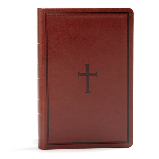 KJV Large Print Personal Size Reference Bible, Brown Leathertouch Indexed - Ingram