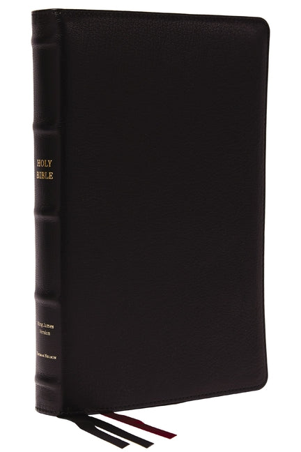 KJV Holy Bible: Large Print Thinline, Black Goatskin Leather, Premier Collection, Red Letter, Comfort Print: King James Version - Ingram