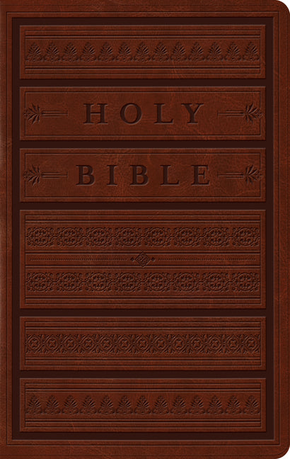 ESV Large Print Personal Size Bible (Trutone, Brown, Engraved Mantel Design) - Ingram