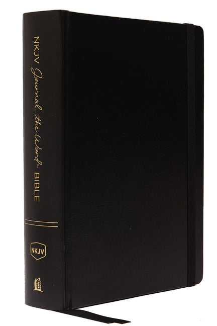 NKJV, Journal the Word Bible, Large Print, Hardcover, Black, Red Letter Edition: Reflect, Journal, or Create Art Next to Your Favorite Verses - Ingram