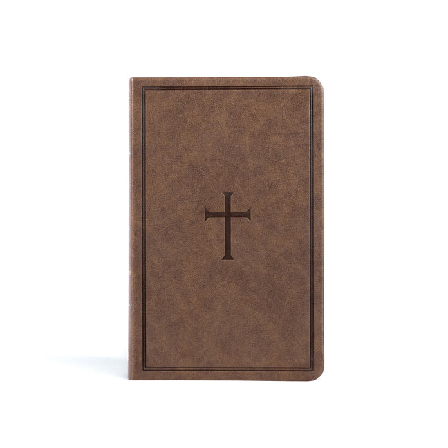 KJV Thinline Reference Bible, Brown Leathertouch - Ingram