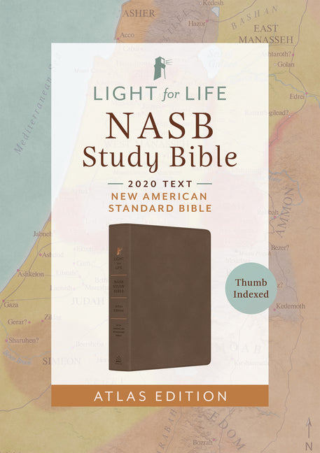 Light for Life NASB Study Bible--Atlas Edition [Thumb Indexed] (Mocha Brown) - Ingram