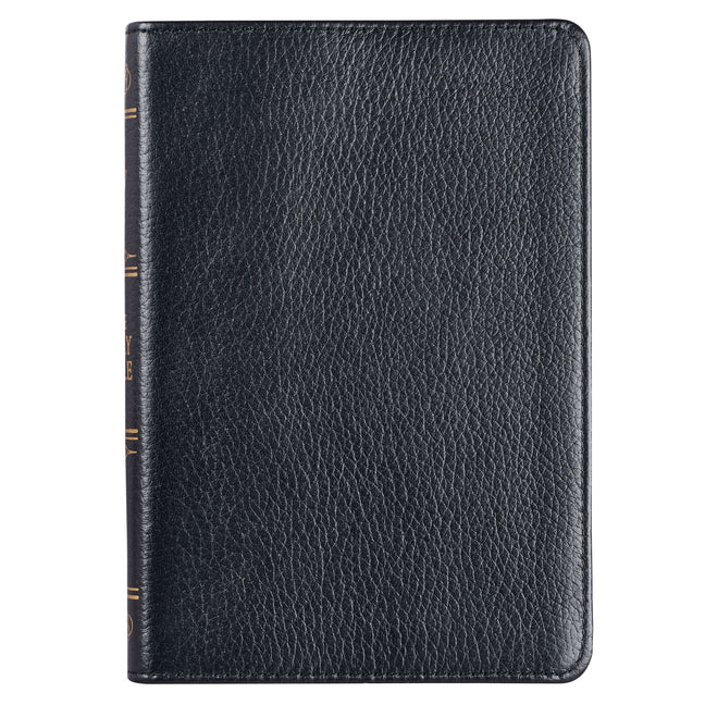 KJV Compact Bible Black Full Grain Leather - Ingram