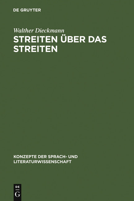 Streiten über das Streiten (Reprint 2011) - Ingram