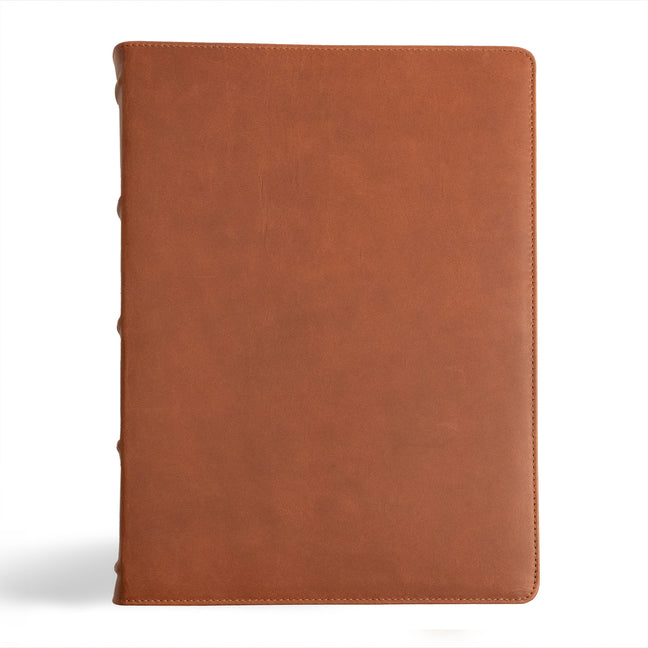 CSB Verse-By-Verse Reference Bible, Holman Handcrafted Collection, Marbled Tan Premium Calfskin - Ingram