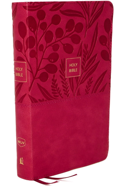 Nkjv, Reference Bible, Personal Size Large Print, Leathersoft, Pink, Thumb Indexed, Red Letter Edition, Comfort Print: Holy Bible, New King James Vers - Ingram