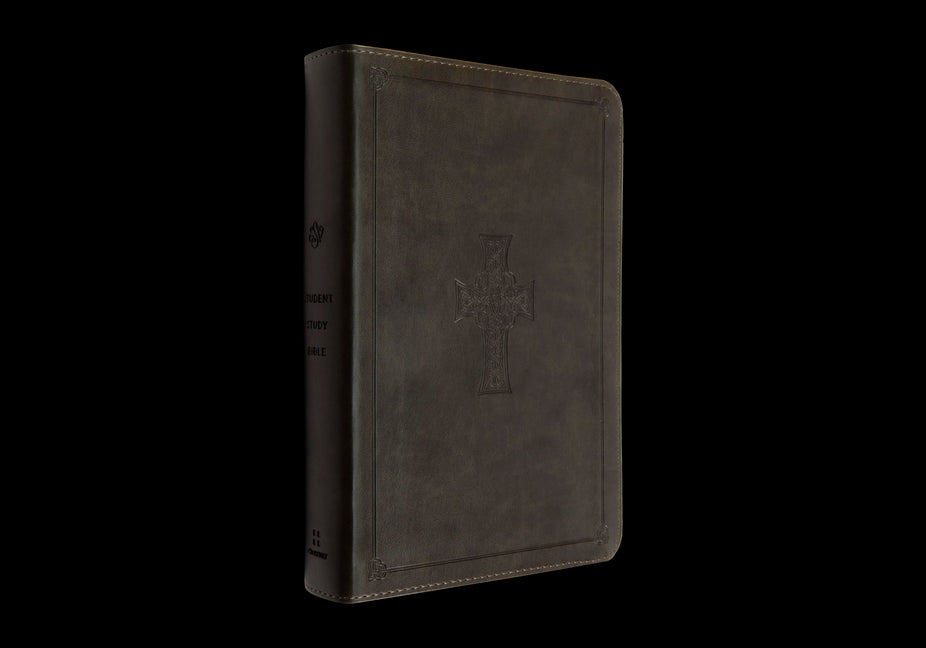 ESV Student Study Bible (Trutone, Olive, Celtic Cross Design) - Ingram