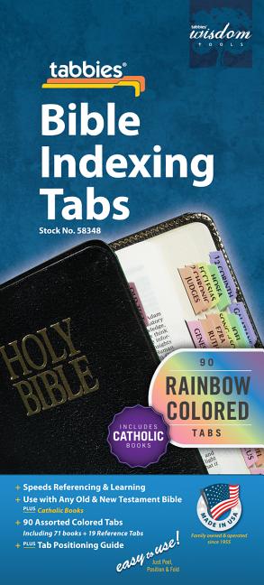 Bible Tab-Cath Old & NT: Rainbow Catholic Bible Tabs - Ingram