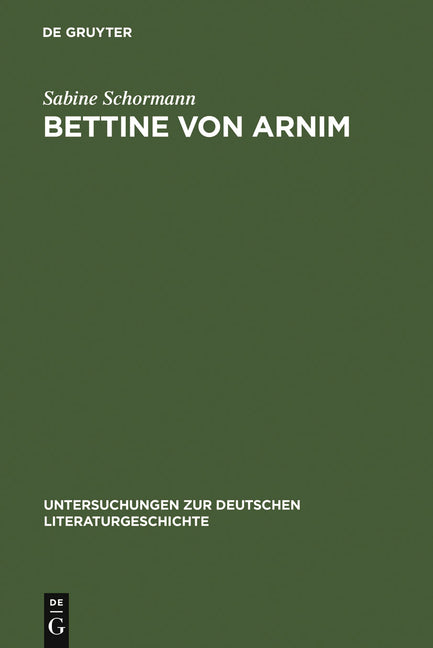 Bettine von Arnim (Reprint 2011) - Ingram
