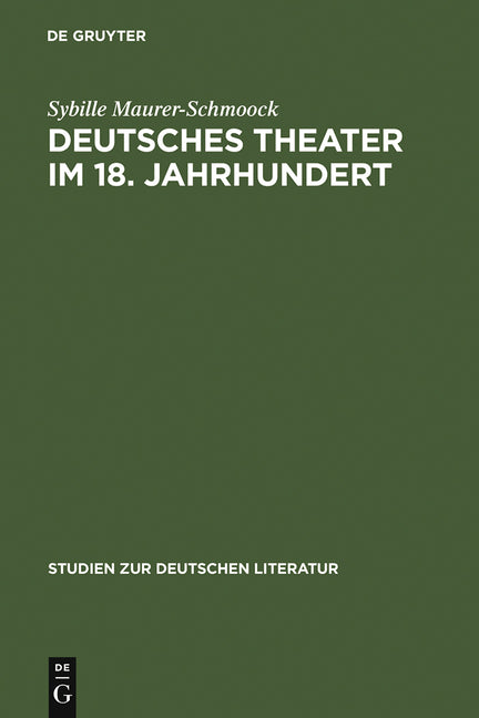 Deutsches Theater im 18. Jahrhundert (Reprint 2012) - Ingram