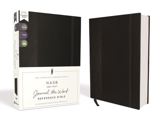 Nasb, Journal the Word Reference Bible, Hardcover, Black, Elastic Closure, Red Letter Edition, 1995 Text, Comfort Print: Let Scripture Explain Scriptu - Ingram