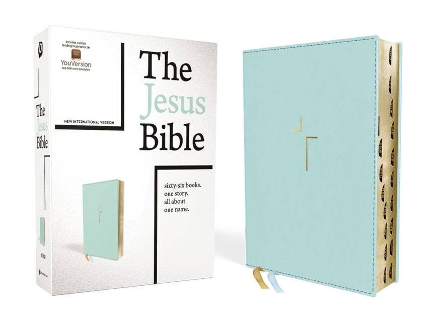 Jesus Bible, NIV Edition, Leathersoft, Blue, Indexed, Comfort Print - Ingram