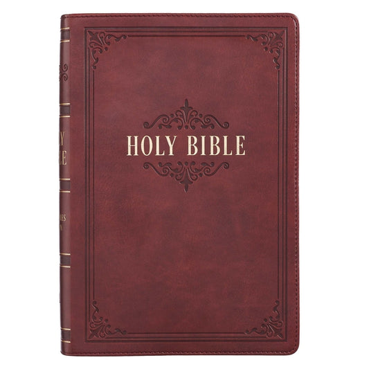 KJV Bible Giant Print Full Size Burgundy - Ingram