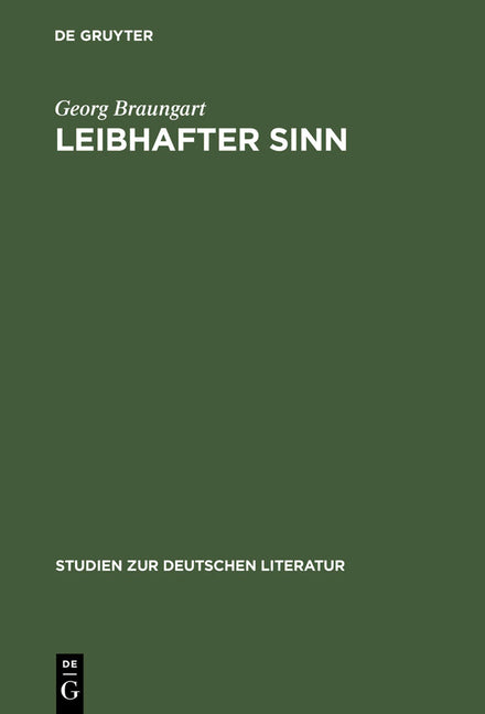 Leibhafter Sinn (Reprint 2012) - Ingram