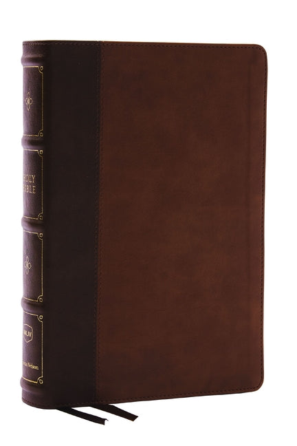 Nkjv, Large Print Thinline Reference Bible, Blue Letter, MacLaren Series, Leathersoft, Brown, Comfort Print: Holy Bible, New King James Version - Ingram