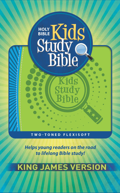 KJV Kids Study Bible, Flexisoft (Red Letter, Imitation Leather, Green/Blue) - Ingram