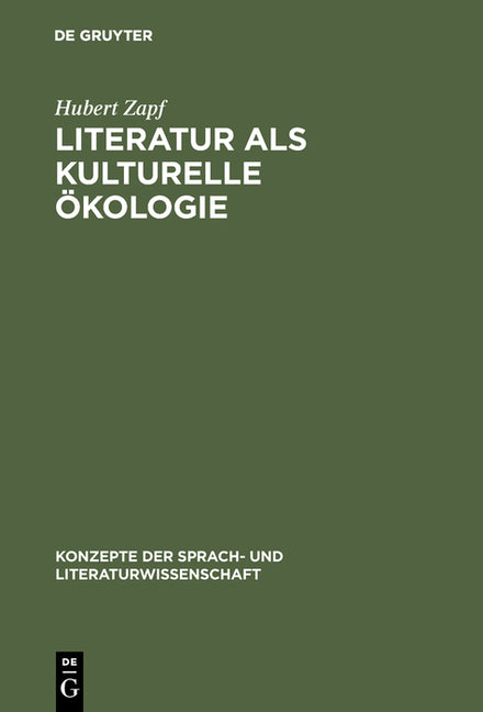 Literatur als kulturelle Ökologie (Reprint 2017) - Ingram