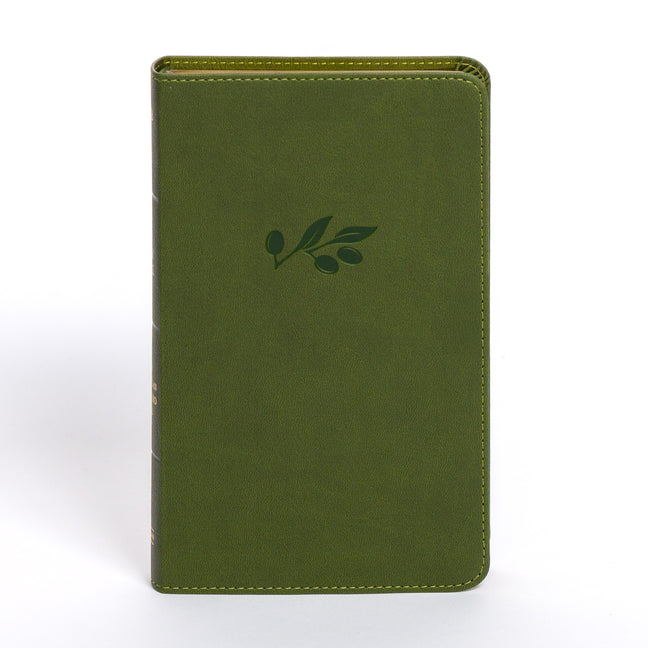 NASB Personal Size Bible, Olive Leathertouch - Ingram