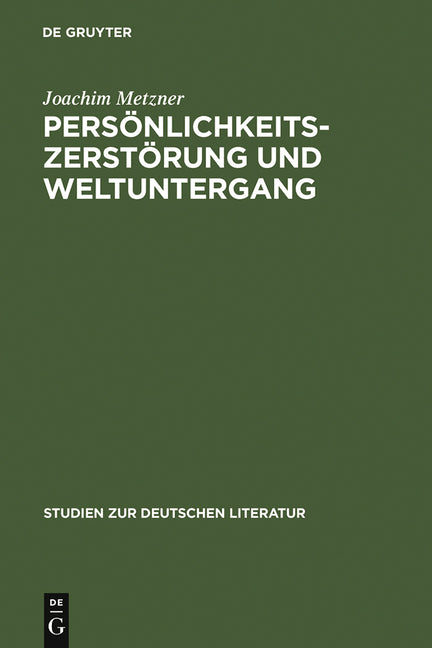 Persönlichkeitszerstörung und Weltuntergang (Reprint 2012) - Ingram