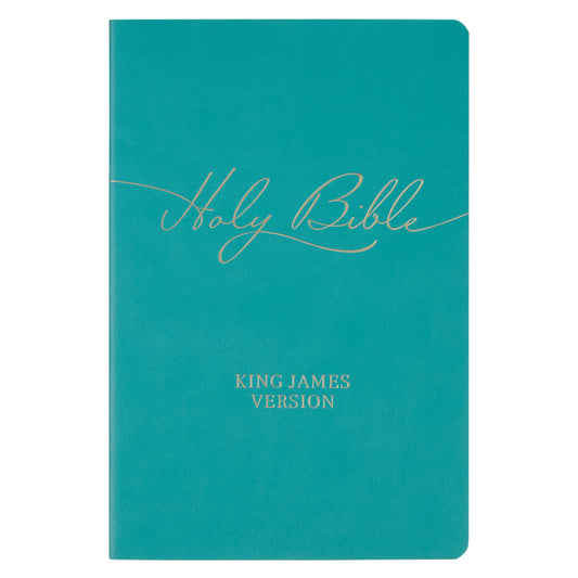 KJV Bible Gift Faux Leather, Teal - Ingram