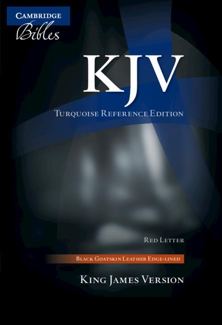 KJV Turquoise Reference Bible, Black Goatskin Leather, Red-Letter Text, Kj676: Xrl - Ingram