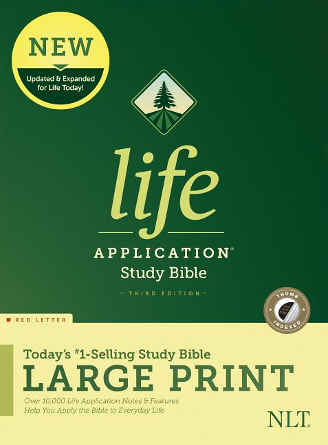 NLT Life Application Study Bible, Third Edition, Large Print (Red Letter, Hardcover, Indexed) - Ingram