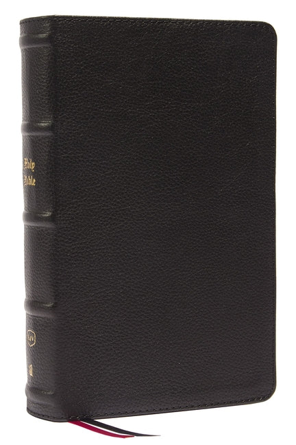 KJV Holy Bible: Large Print Single-Column with 43,000 End-Of-Verse Cross References, Black Genuine Leather, Personal Size, Red Letter, (Thumb Indexed) - Ingram