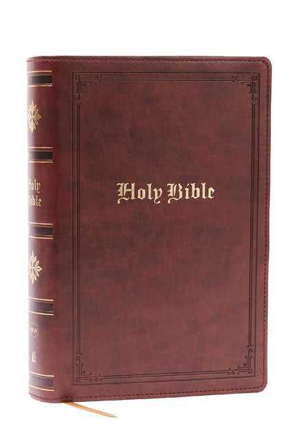 NKJV Bible: Personal Size Giant Print, Brown Leathersoft, Holy Bible, Red Letter, Comfort Print: New King James Version - Ingram