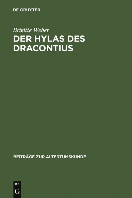 Hylas des Dracontius (Reprint 2012) - Ingram