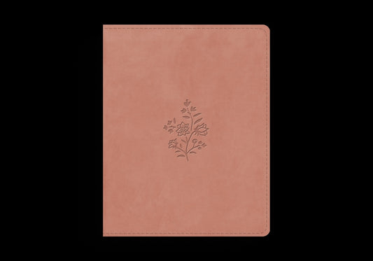 ESV Single Column Journaling Bible (Trutone, Blush Rose, Wildflower Design) - Ingram