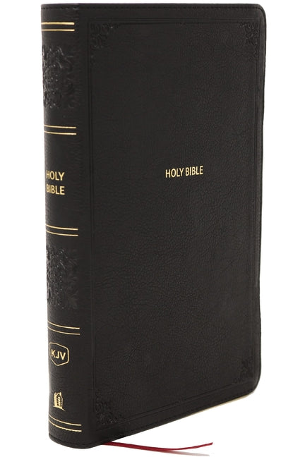 KJV Giant Print End-Of-Verse Reference Bible, Black Leathersoft, Red Letter, Comfort Print (Thumb Indexed) - Ingram